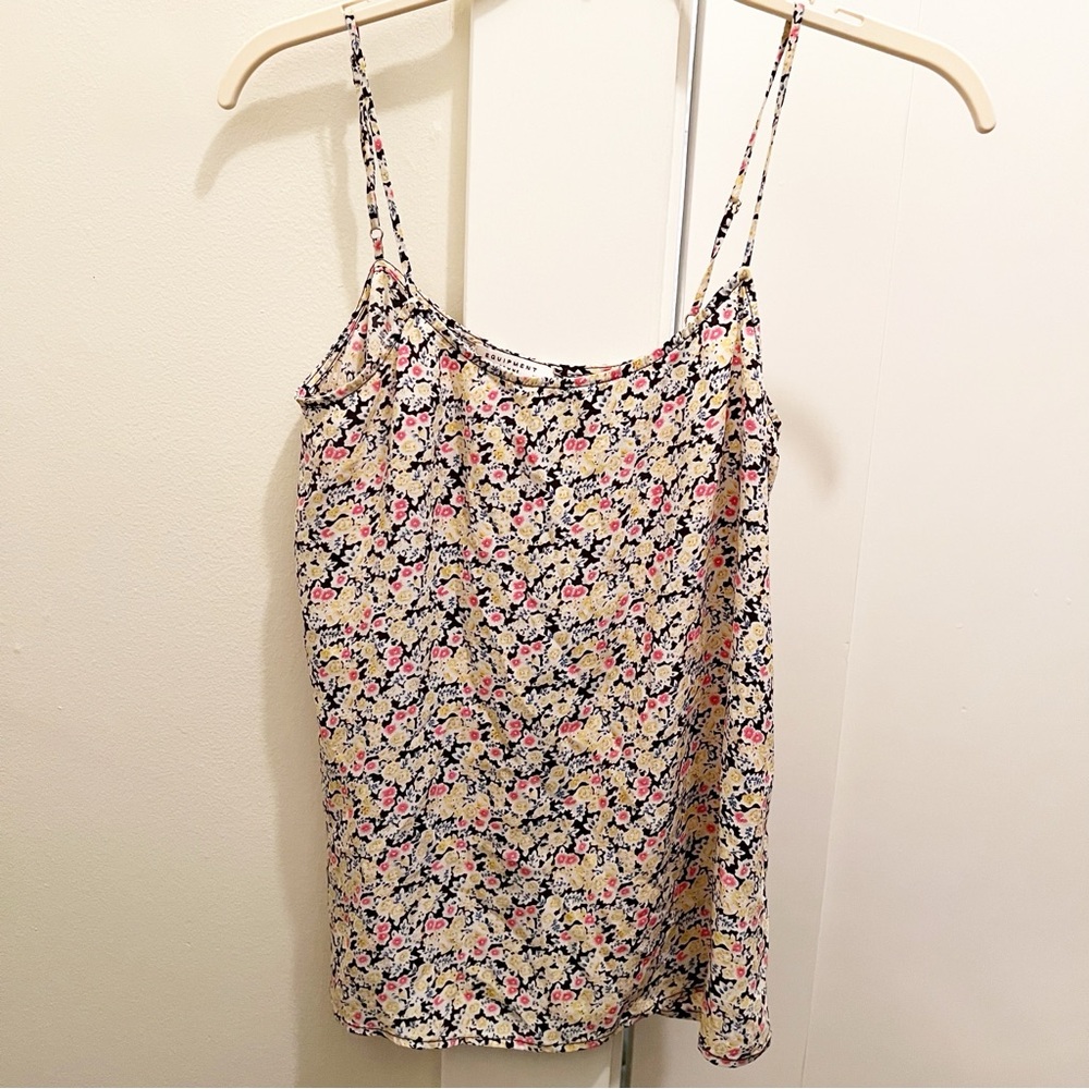Equipment Femme Floral Colorful Silk Tank Top‎
